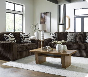 Midnight Madness Chocolate Sofa/Love