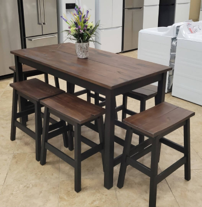 Paulo Furniture San Diego Black Walnut Pub Dining Room