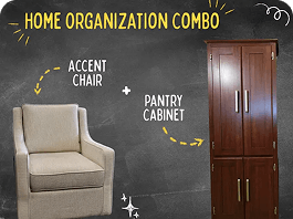 Pantry Cabinet + Accent Chair