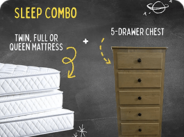 Mattress + 5-Drawer Chest