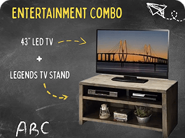 43" TV + Legends TV Stand